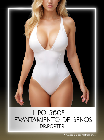 Lipo 360 y Levantamiento de Senos con la Dra Porter